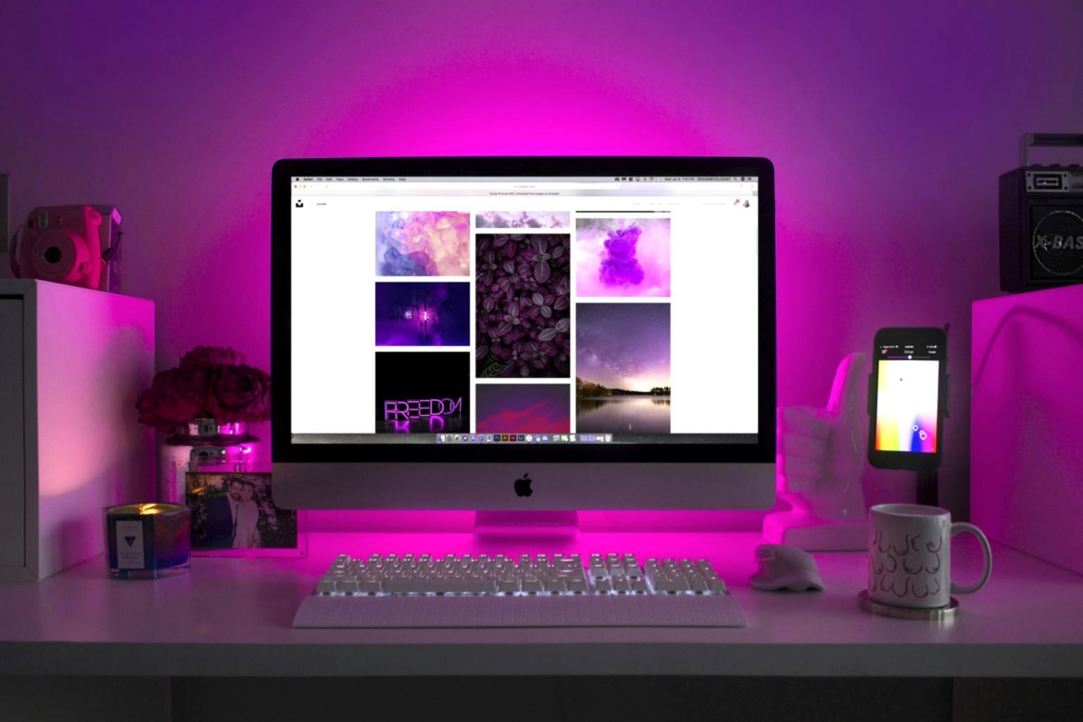 Students collaborating on blockchain media projects in modern learning environment